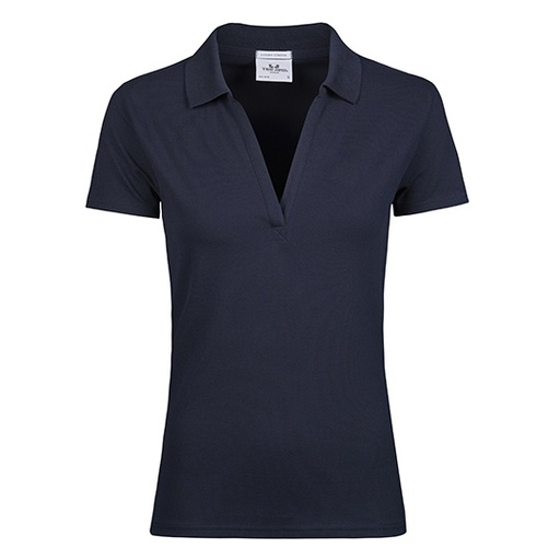 Polo Damskie Dopasowane Organiczna Bawelna TJ1409 - Navy