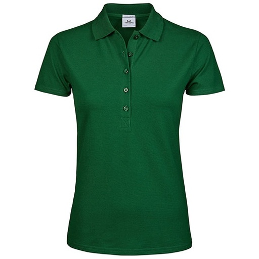 Damskie polo slim TJ145 - Forest Green