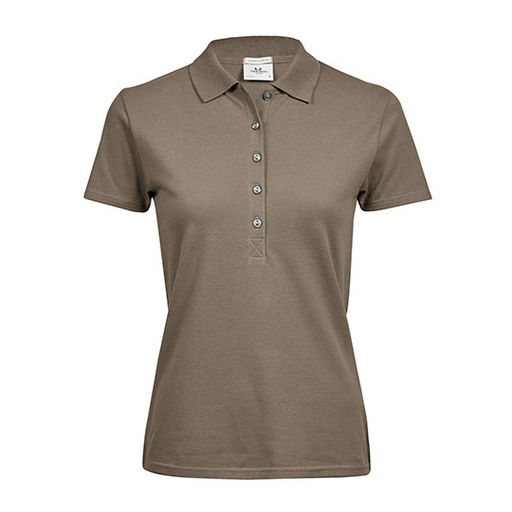 Koszulka Polo Damska Dopasowana Bawelna Organiczna TJ145 - Clay