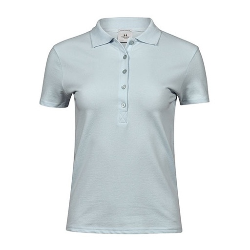 Damskie polo slim TJ145 - Ice Blue