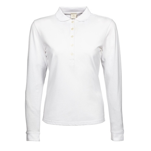 Damskie polo slim TJ146 - White