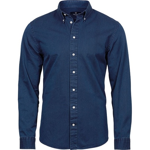 Męska koszula twillowa button-down TJ4002 - Indigo