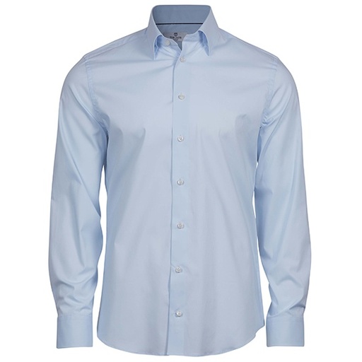 Koszula Męska Dopasowana Strecz TJ4024 - Light Blue