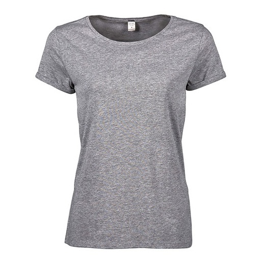 Damski T-shirt Luźny TJ5063 - Heather Grey