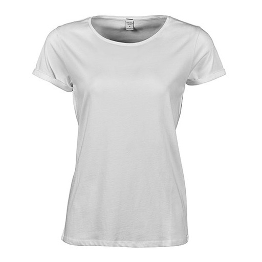 T-shirt Damski Luzny Bawelniany TJ5063 - White