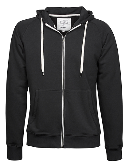 Bluza z kapturem i zamkiem Urban - Black