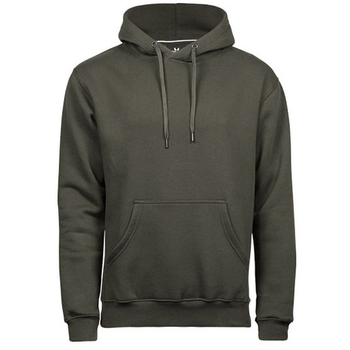 Bluza z Kapturem Klasyczna Bawelniana Szczotkowana TJ5430 - Deep Green