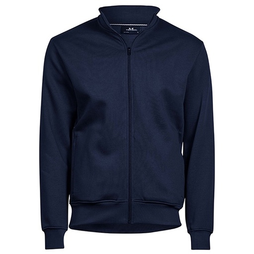 Bluza Zapinana na Zamek Bawełniana Szczotkowana TJ5440 - Navy