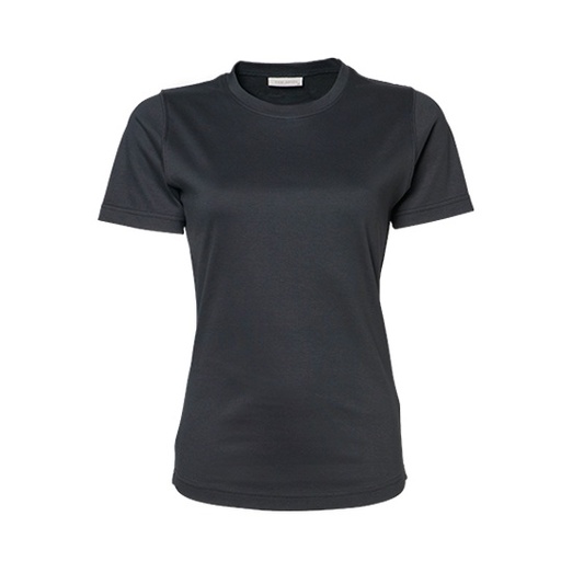 Damski t-shirt interlock TJ580N - Dark Grey (Solid)
