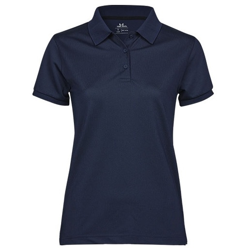 Koszulka Polo Damska Nowoczesny Kroj Odprowadzajaca Wilgoc TJ7001 - Navy