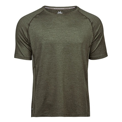 Koszulka Meska Sportowa Szybkoschnaca TJ7020N - Olive Melange