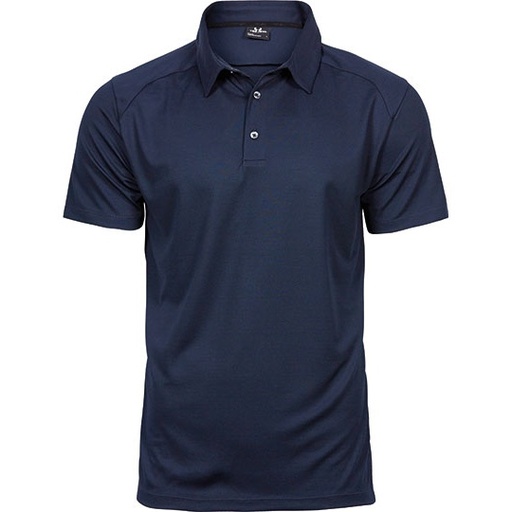 Polo Męskie Slim Poliester CoolDry TJ7200 - Navy