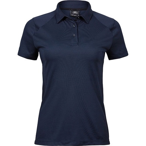 Koszulka Polo Damska Dopasowana Odprowadzajaca Wilgoc TJ7201 - Navy