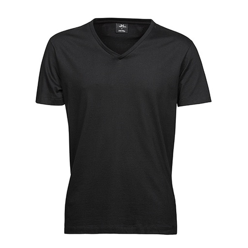 T-shirt slim V-neck TJ8006 - Black