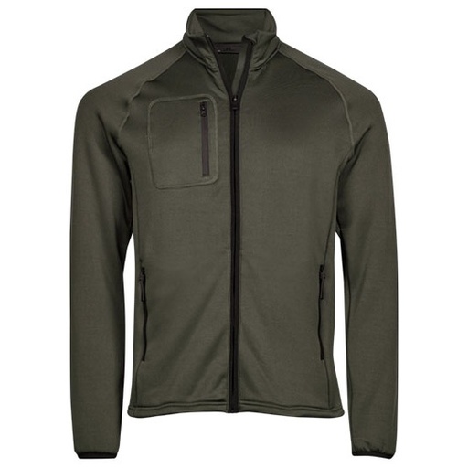 Kurtka polarowa stretch z kieszeniami TJ91000 - Deep Green