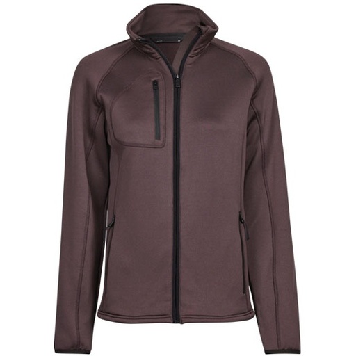 Damska dopasowana bluza stretch na zamek TJ9101 - Grape