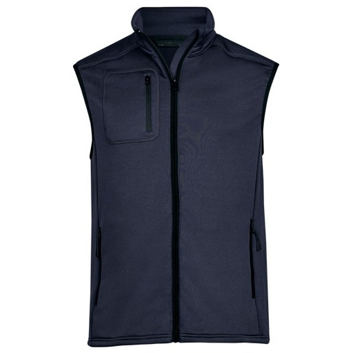 Bezrękawnik Męski Dopasowany Polarowy Stretch TJ9104 - Navy