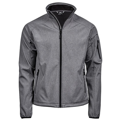 Meska kurtka softshell slim TJ9510 - Grey Melange