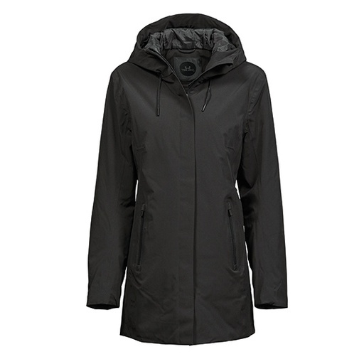 Damska parka all-weather slim TJ9609 - Black