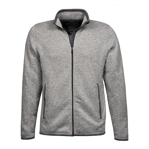 Męska bluza polarowa Slim TJ9615 - Grey Melange