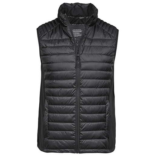 Kamizelka Męska Dopasowana Softshell Wodoodporna TJ9624 - Black & Black