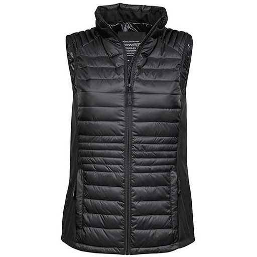 Kamizelka Damska Dopasowana Softshell Wodoodporna Oddychająca TJ9625 - Black & Black