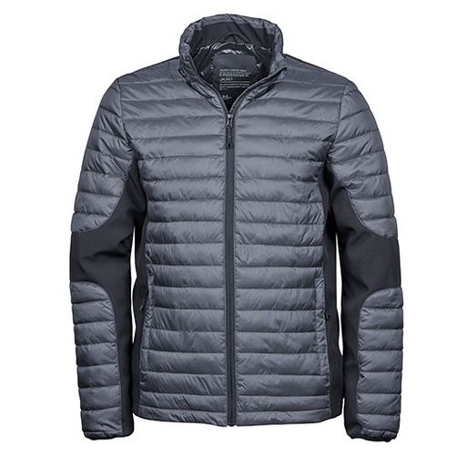 Kurtka Klasyczna Softshell Wodoodporna Oddychająca TJ9626 - Space Grey & Black