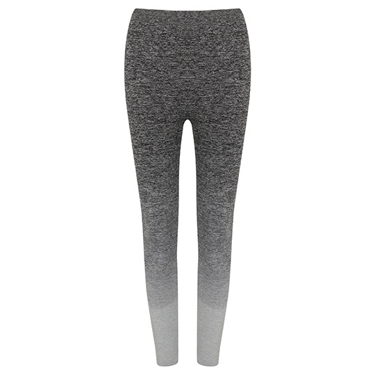 Bezszwowe legginsy z wysokim stanem ombre - Dark Grey