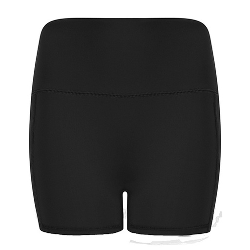 Szorty z wysoka talia i boczna kieszenia TL372 - Black