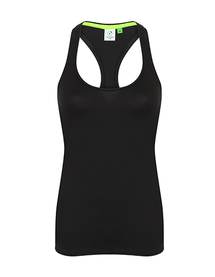 Damska kamizelka z wycięciem typu Racer Back - Black