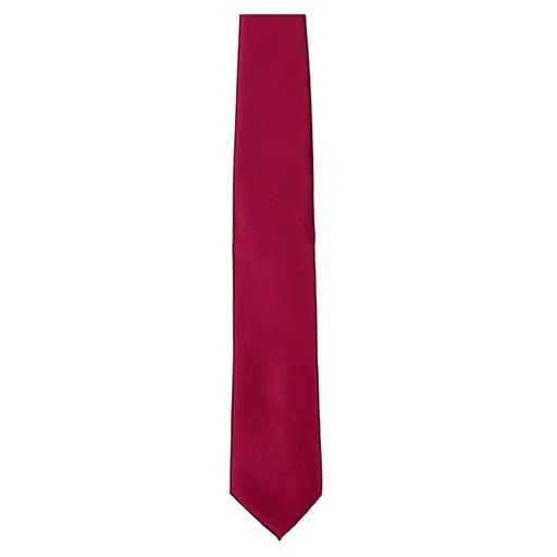 Krawat Gladki Satynowy TT901 - Burgundy