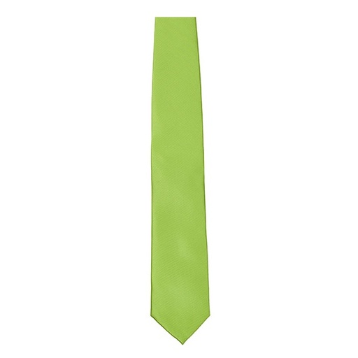 Krawat Gladki Satynowy TT901 - Lime