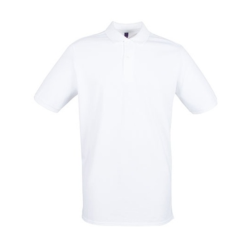 Męska koszulka polo z krótkim rękawem W101 - White