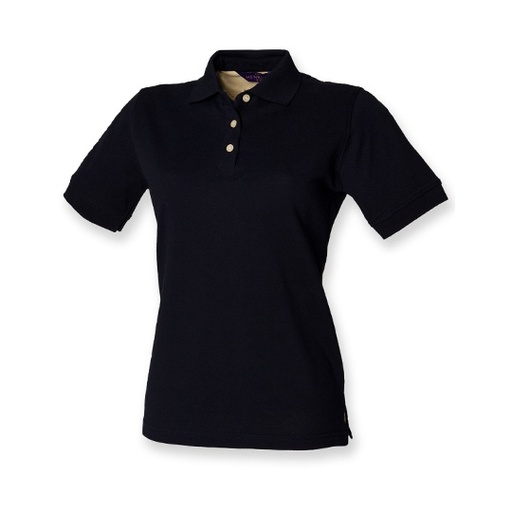 Damska klasyczna koszulka polo W121 - Navy