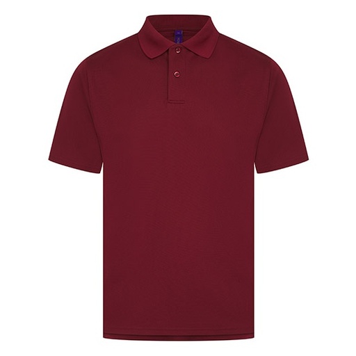 Męska koszulka polo z krótkim rękawem W475 - Burgundy