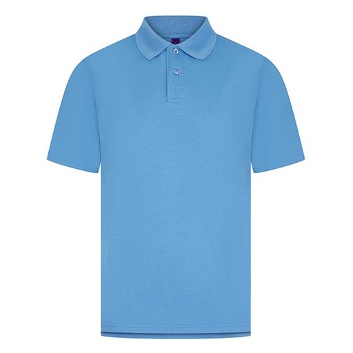 Męska koszulka polo z krótkim rękawem W475 - Mid Blue