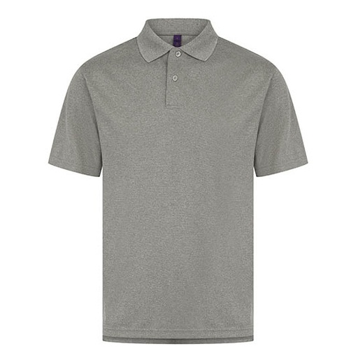 Męska koszulka polo z krótkim rękawem W475 - Heather Grey