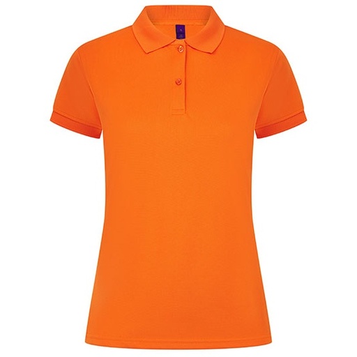 Damska koszulka polo Slim W476 - Bright Orange