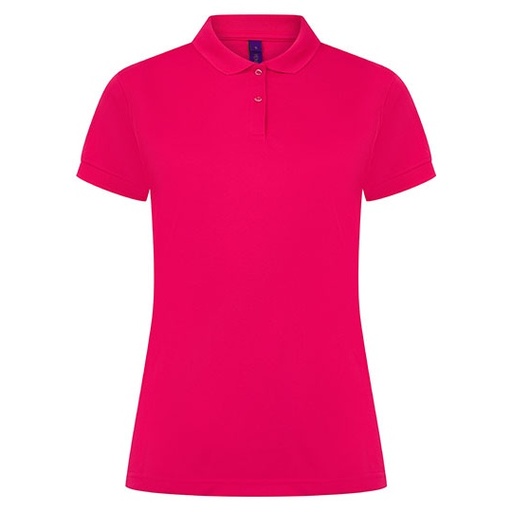 Damska koszulka polo Slim W476 - Bright Pink