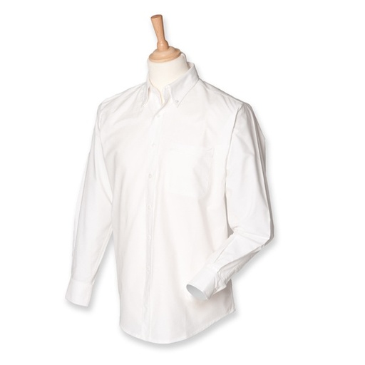 Męska klasyczna koszula oxford W510 - White