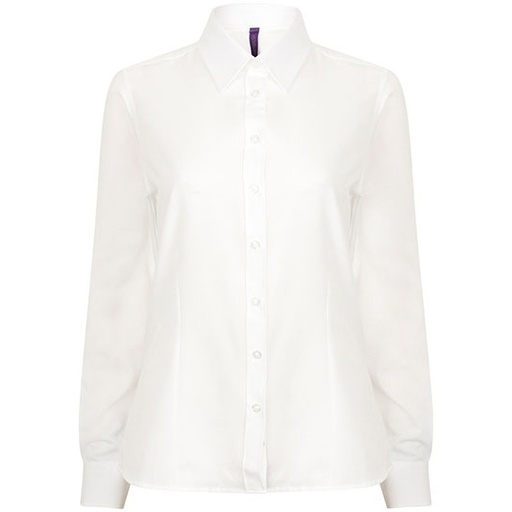 Damska koszula z długim rękawem W591 - White