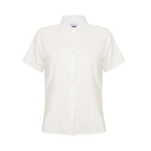 Koszula Damska Krotki Rekaw Szybkoschnaca Antybakteryjna W596 - White