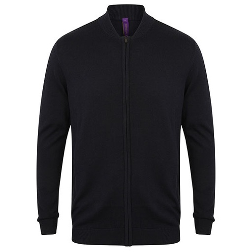 Kardigan Unisex Dzianina Bawełniana Akrylowa W718 - Navy