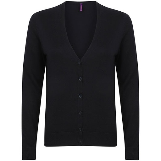 Damski lekki kardigan V-neck W726 - Navy