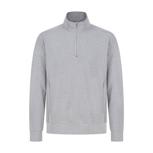 Bluza unisex z zamkiem 1/4 W842 - Heather Grey