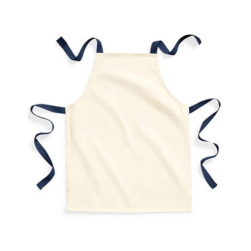 Fartuch Klasyczny Bawełniany Fairtrade WM362 - Natural & French Navy