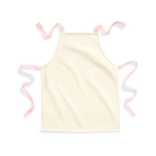 Fartuch Klasyczny Bawelniany Fairtrade WM362 - Natural & Pastel Pink