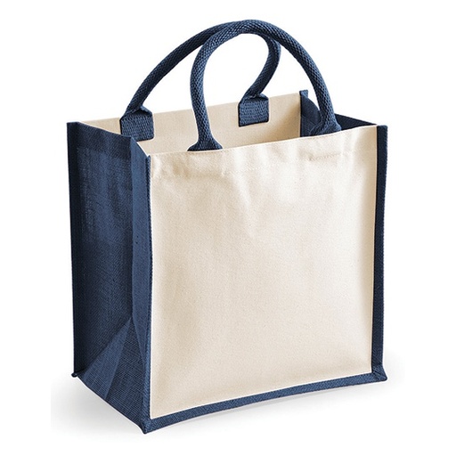 Torba Midi Juta Bawelna WM421 - Navy