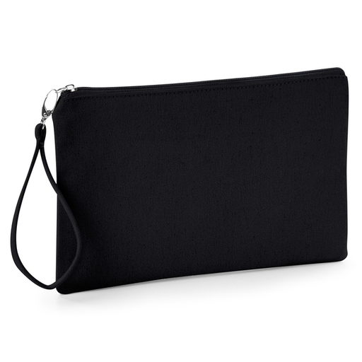 Kosmetyczka na nadgarstek Bawelniana Plocienna WM520 - Black & Black