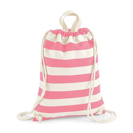 Worek Bawelniany Plocienny WM686 - Natural & Pink